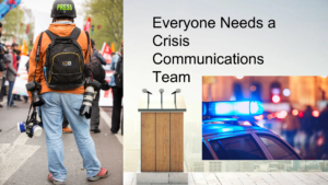 Everyone needs a crisis communications team graphic